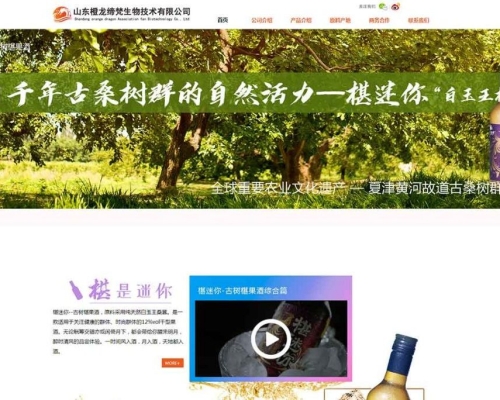 山东******生物技术有限公司网站建设