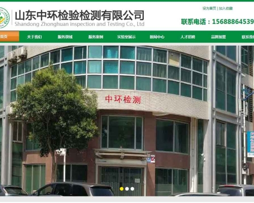 山东**检验检测有限公司网站建设
